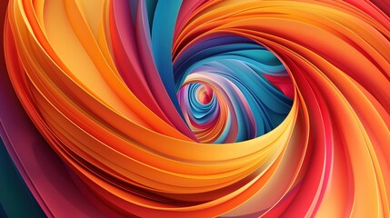 Fototapeta premium Dynamic, colorful background with swirling, abstract shapes and patterns 
