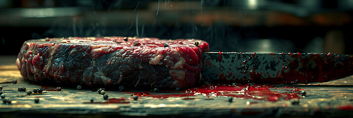 Intense Butchery in Progress - Bloodred Slaughterhouse