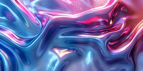 Obraz premium Vibrant AI Canvas: Geometric Shapes & Empty Space