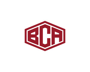 BCA Logo design vector template. BCA logo design.