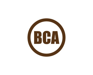 BCA Logo design vector template. BCA logo design.