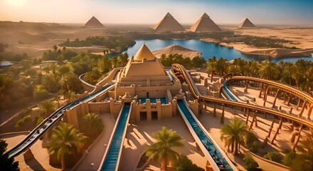 Theme park with the theme of Egypt.