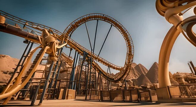 Theme park with the theme of Egypt.