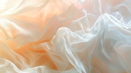 Obraz premium Soft Gradient of Pale Peach to White - Airy and Delicate Background
