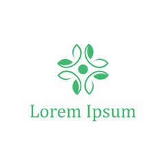 Vektor  Floral Leaf Logo Symbol Icon 