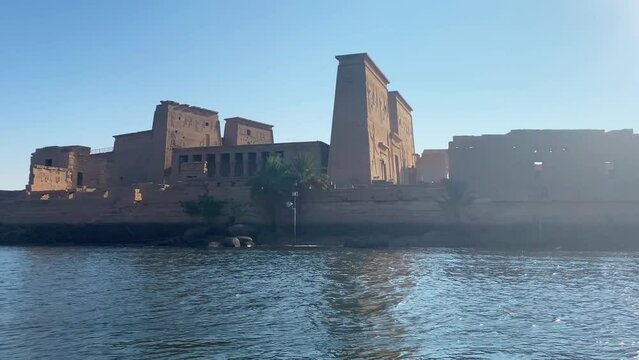 Temple of Isis at Philae Island in Aswan, Egypt