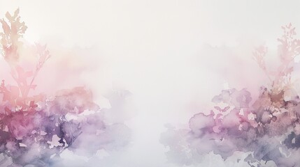 Fototapeta premium Serene Watercolor Wash Background with Soft Pastel Tones and Copy Space