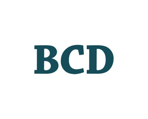 BCD logo design vector template. BCD logo design.