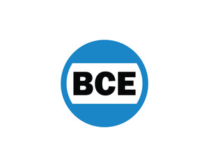 BCE logo design vector template. BCE logo design.