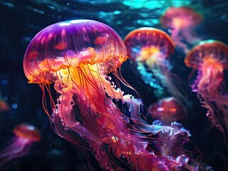 Fototapeta premium jellyfish in the water