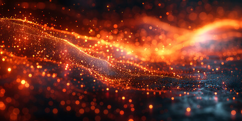 Obraz premium Vibrant Tech Background with Abstract Textures