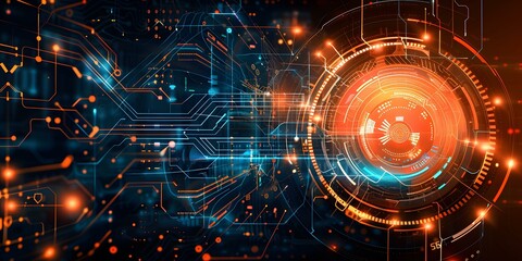 Obraz premium Digital Technology Background