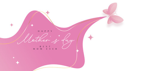 Happy mothers day illustration template design