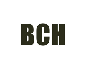 BCH Logo design vector template. BCH logo design.