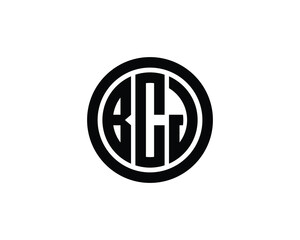 BCJ logo design vector template. BCJ logo design.