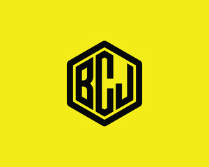 BCJ logo design vector template. BCJ logo design.