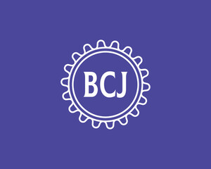 BCJ logo design vector template. BCJ logo design.