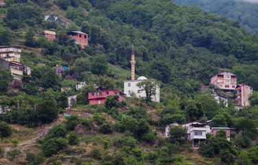 Borçka town and nature in the Black Sea Region in turkey