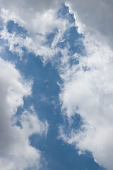 Natural blue sky with cloud  and texture background