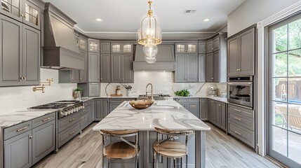 grey kitchen cabinets genrated by AI


