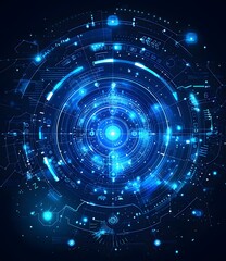 Obraz premium Futuristic Technology Background