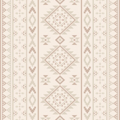 Ancient echoes Aztec geometric seamless patterns southwest Navajo Native American tribal ethnic colorful for textile printing