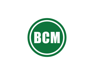 BCM logo design vector template. BCM logo design.