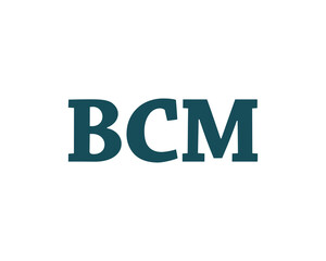 BCM logo design vector template. BCM logo design.