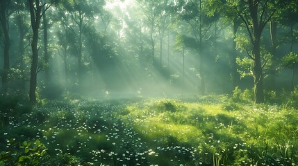 Fototapeta premium morning sun rays
