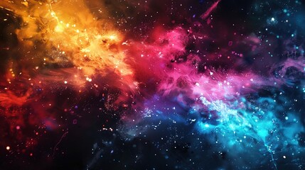 Obraz premium Vibrant Energy Burst in Digital Innovation Concept on Dark Background