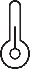 Thermometer icon vector illustration logo for many purpose. Isolated on white background. &ndash; Vector