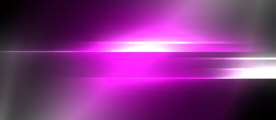 Neon dynamic diagonal light rays background. Techno digital geometric concept design for wallpaper, banner, presentation, background