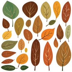 Autumn tree watercolor vector illustration.