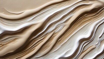 Obraz premium abstract painting with textured alabaster paste beige color