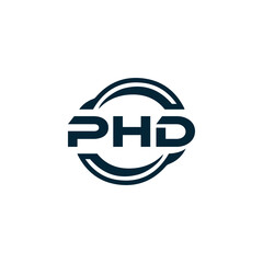 PHD logo. P H D design. White PHD letter. PHD, P H D letter logo design. P H D letter logo design in GOLD, GOLDEN LOGO, THREE, style. letter logo set in one artboard. P H D letter logo vector design.