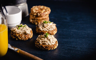 Homemade vegan tuna spread.