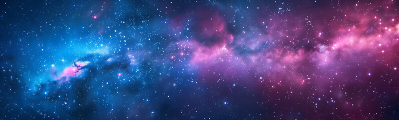 Obraz premium beautiful starry sky background with deep blue and purple colors