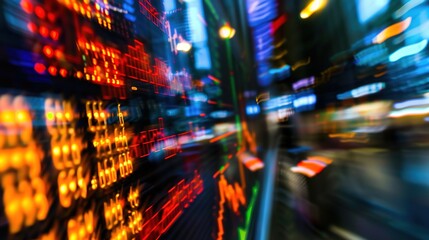 Dynamic Abstract Stock Market Tickers on Multiple Screens