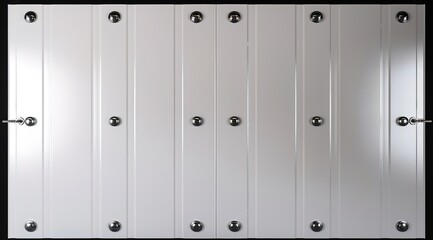 Fototapeta premium white metal door