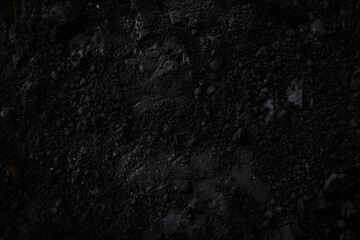 Naklejka premium black or dark gray rough soil like texture background