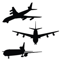 Airplane Silhouette Vector Illustration