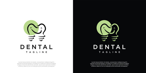 Dental Care logo design vector template, Dental Health Logo design vector template. Dental clinic concept icon.	