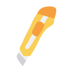 Cutter Flat Style Icon  vector design and illustration template