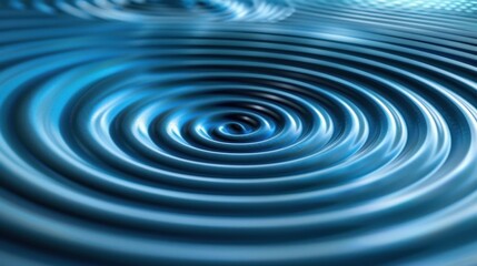 Abstract Blue Ripples