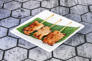 Thai cuisine - grilled pork skewer