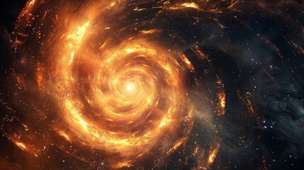 Cosmic Vortex of Fiery Light