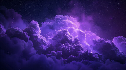 Obraz premium background with space for text, purple cloud, night sky, cinematic photography,