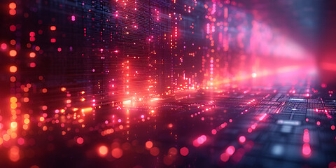 Fototapeta premium Cyber Security Concept: Abstract Art Meets Digital Defense