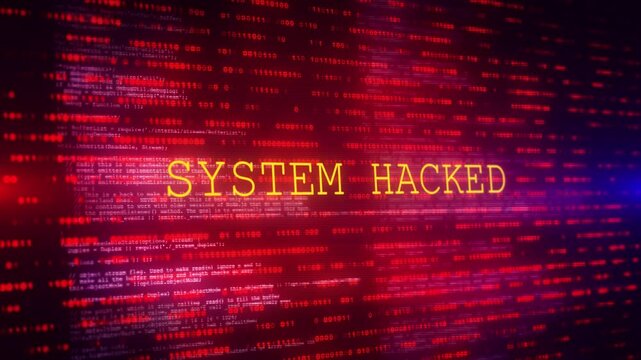 Virus code software hack concept. Cyber security Hackers program code, running on screen. computer Hacking operations Source Code Of Corporate Software. Cyber Crime. Software Matrix. Cyberspace