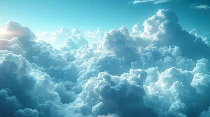 Cloud Computing Background - Vibrant Colors